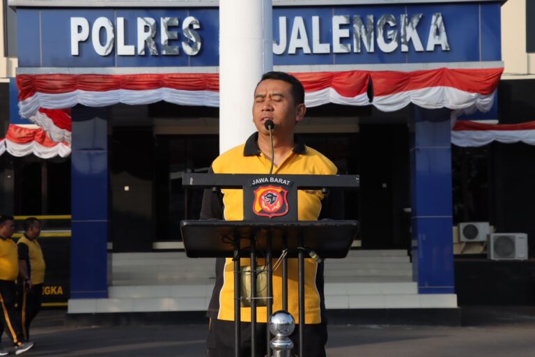 Agar Tubuh Tetap Bugar, Polres Majalengka Laksanakan Olahraga Pagi