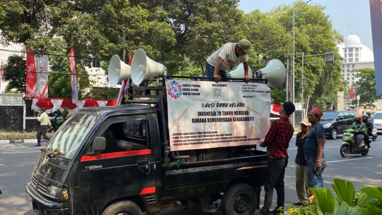 Pemuda Lintas Agama Gelar Aksi Damai Bela As Panji Gumilang