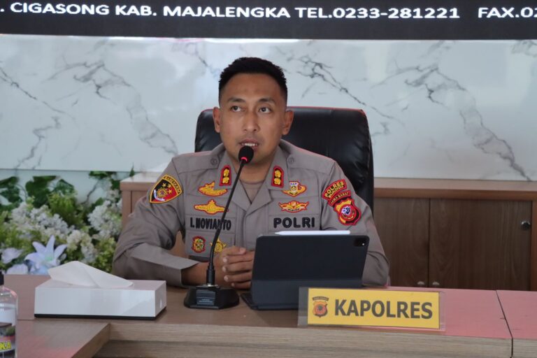 Berikan Motivasi Dalam Bertugas, Kapolres Majalengka Berikan Arahan kepada Pejabat Utama dan Kapolsek Jajaran