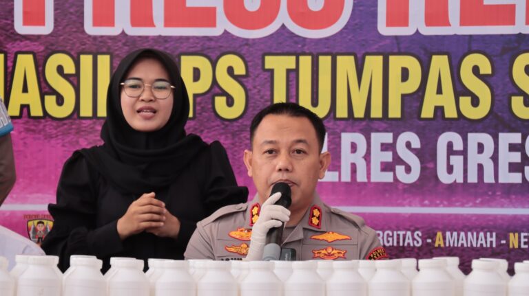 Polres Gresik Berhasil Ungkap 22 Kasus dan Amankan 31 Tersangka