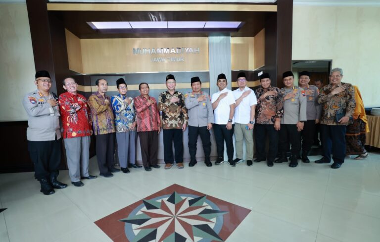 Polda Jatim Silaturahmi dengan PW Muhammadiyah Jatim Perkuat Sinergitas Demi Terjaganya Kamtibmas Kondusif