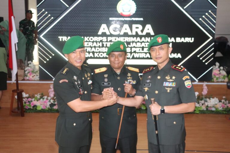 Danrem 033/WP Pimpin Langsung Sertijab Dandim 0315/Tanjungpinang