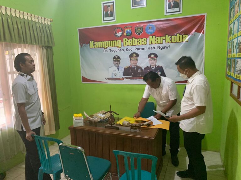 Tim Polda Jatim Tinjau Kampung Bebas Narkoba di Ngawi