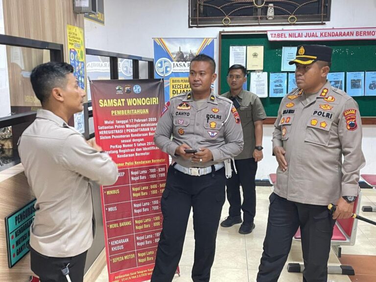 Kapolres Wonogiri Cek Ruang Pelayanan Publik, Pastikan Pelayanan Prima