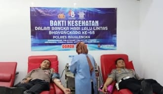 Satlantas Polres Majalengka Gelar Donor Darah dalam Rangka Peringatan Hari Ulang Tahun Lalu Lintas Bhayangkara
