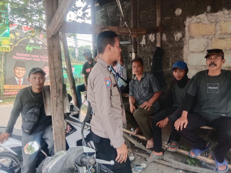 Bhabinkamtibmas Wilayah Hukum Polsek Babakan Madang Sambangi Warga Sampaikan Pesan Kamtibmas dan Ajak Cegah TPPO