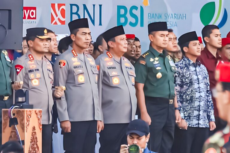 Ratusan personil di kerahkan untuk mengamankan kunjungan Presiden Joko Widodo
