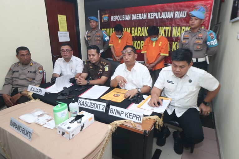 Ditresnarkoba polda kepri gelar pemusnahan barang bukti Narkotika jenis sabu.