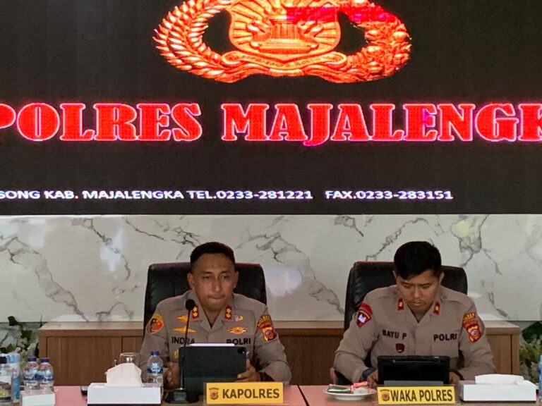 Kapolres Majalengka dan Jajaran Mengikuti Rapat Anev Situasi Kamtibmas Bersama Kapolda Jabar Melalui Zoom Cloud Meeting