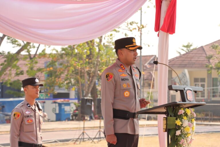 Polres Majalengka Laksanakan Apel Gelar Pasukan Operasi Mantap Brata Lodaya 2023-2024 Jelang Pemilu Tahun 2024