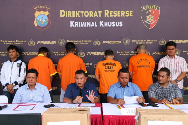 Ditreskrimsus  Polda Kepri Ungkap Tindak Pidana Ilegal Akses Salah Satu Bank di Kota Batam