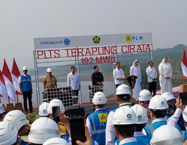 Presiden Joko Widodo Resmikan PLTS Terapung Terbesar ke 3 di Dunia