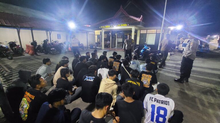 Polisi Beraksi! Polsek Losarang Amankan 32 Anak Motor Yang Bikin Resah