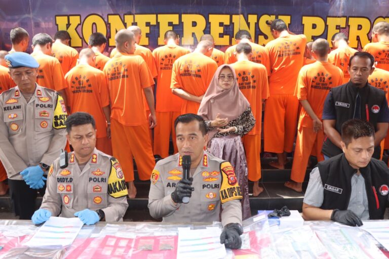 Selama September – November 2023, Satresnarkoba Polresta Cirebon Ungkap 31 Kasus dan Amankan Puluhan Tersangka
