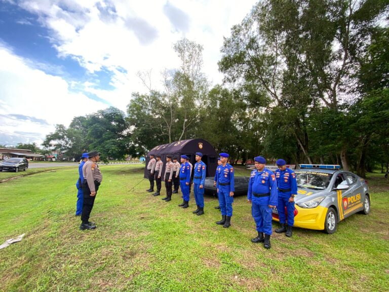 Antisipasi Cuaca Ekstrim, Polres Lingga Dirikan Posko Siaga Bencana