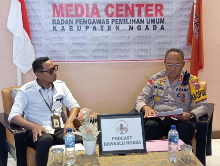 Podcast Bersama Sahabat Bawaslu Kabupaten Ngada, Sinergi Polri Bersama Bawaslu Dalam Pengawasan Pelaksanaan Pemilu 2024