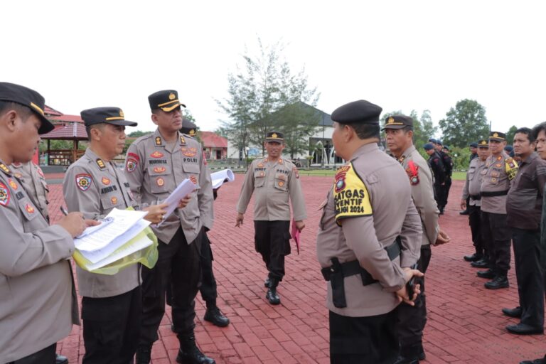 Polres Lingga Terima Kunjungan Tim WasOps Polda Kepri untuk Memastikan Kesiapan Operasi Mantap Brata Menuju Pemilu 2024