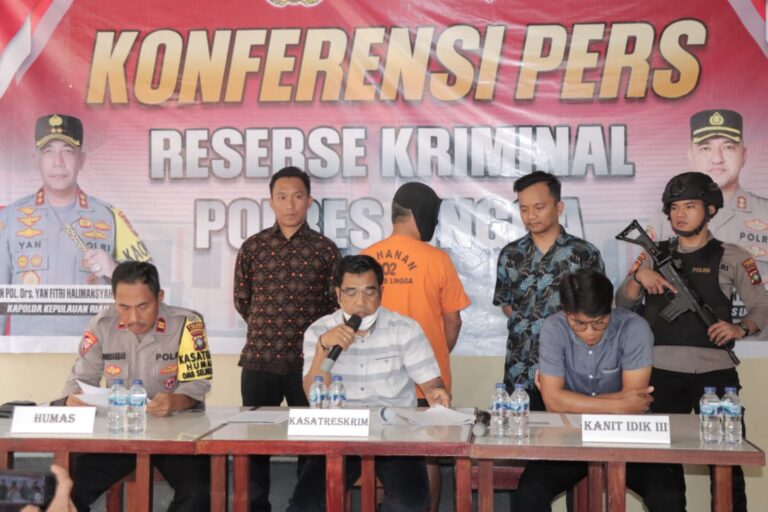 Polres Lingga Ungkap Kasus Illegal Logging