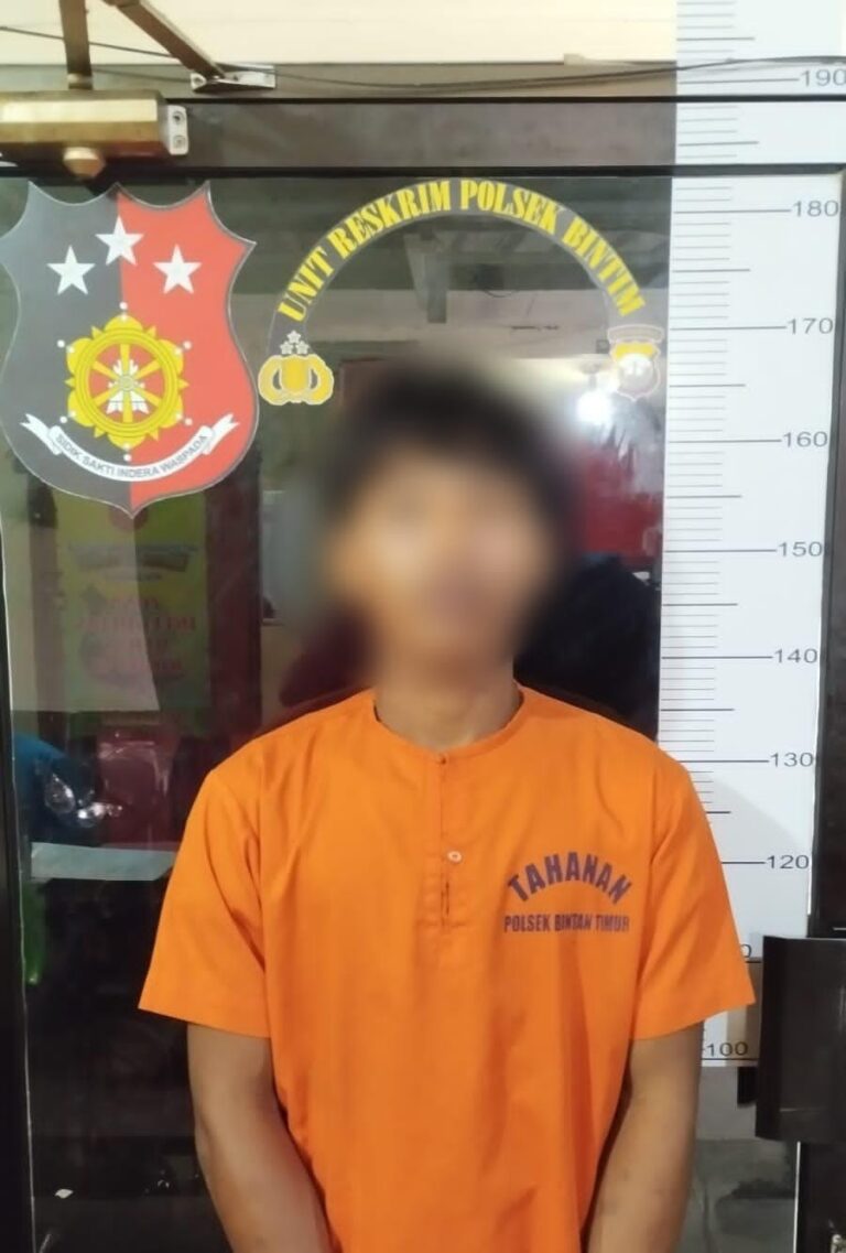 Polsek Bintan Timur Polres Bintan Tangkap Pelaku Penganiayaan Terhadap Anak Dibawah Umur