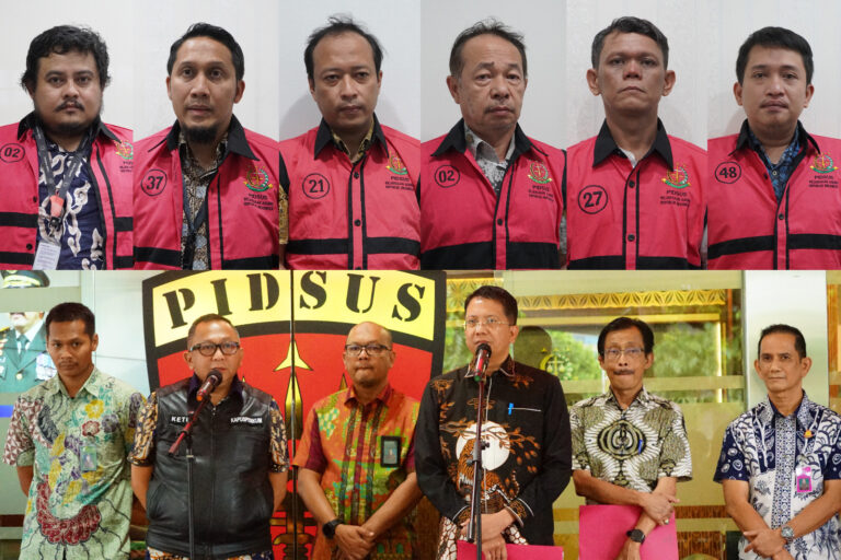 Tim Penyidik Kejaksaan Agung Menetapkan dan Melakukan Penahanan Terhadap 6 Orang Tersangka dalam Perkara Perkeretaapian Medan