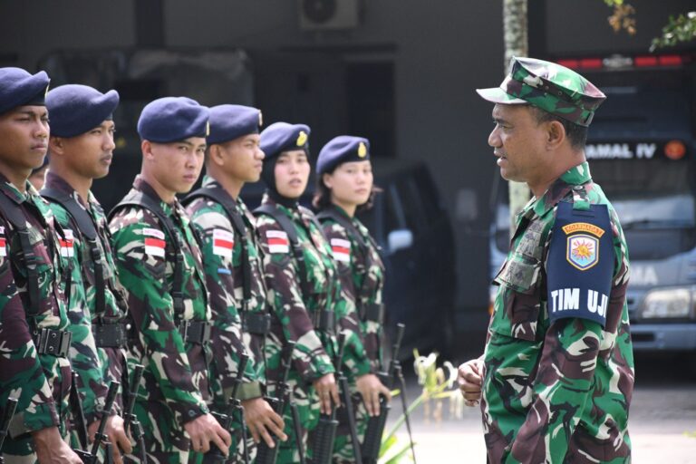 Pangkalan TNI Angkatan Laut ( Lanal Ranai ) Uji Latihan Gladi Tugas Tempur Tingkat P1 dan P2 Guna Mengasah kemampuan Skill Serta Naluri Tempur