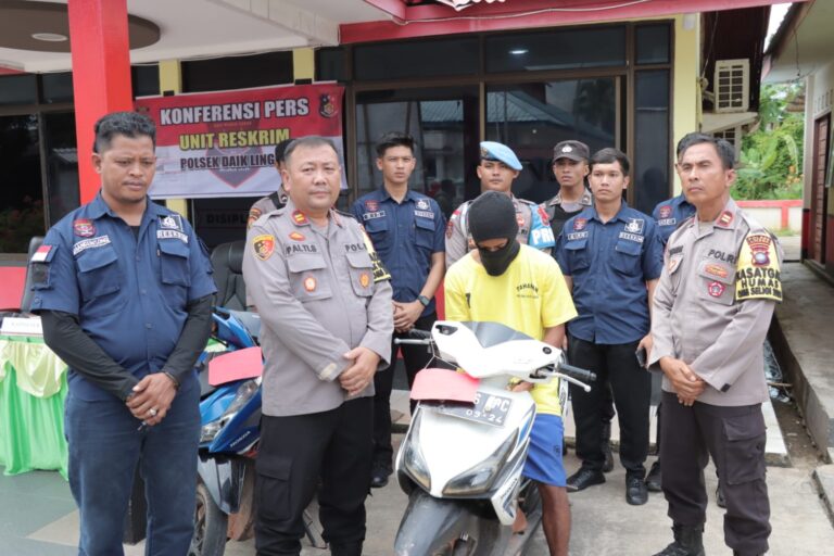 Polsek Daik Lingga Berhasil Ungkap Kasus Tindak Pidana Pencurian Dengan Kekerasan