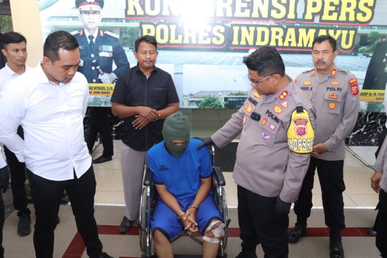 Polres Indramayu Tangkap Pelaku Pencurian Dengan Kekerasan di Mini Market Gabus Kulon Yang Sempat Viral di Madsos