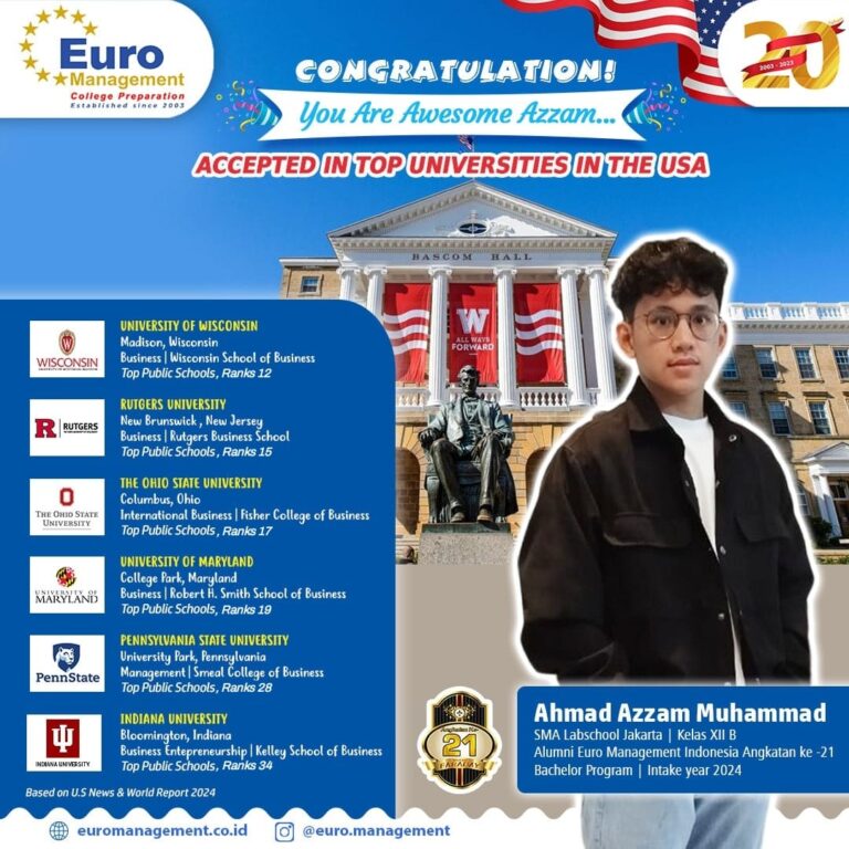 Siswa Indonesia Menembus 13 Kampus Top Amerika Serikat