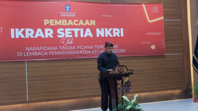 Tiga Napiter Jaringan JAD dan JI di Lapas Kediri Ikrar Setia NKRI