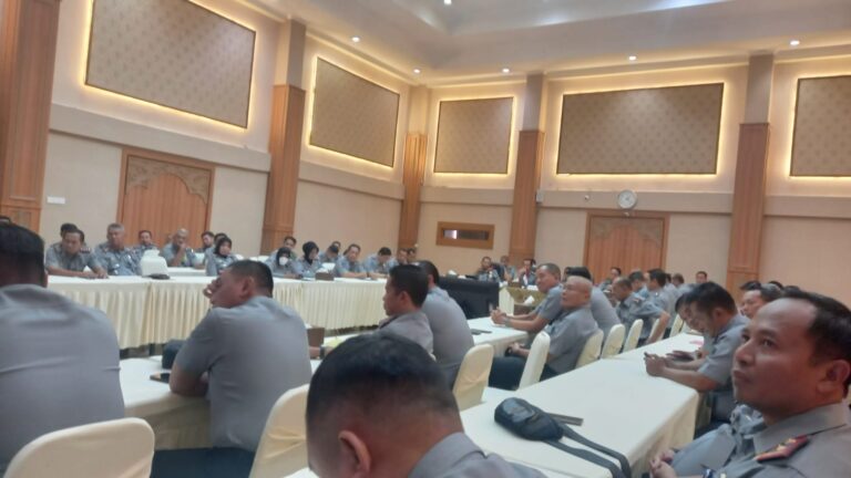 Lapas Kediri Ikuti Rapat Evaluasi Capaian Realisasi Anggaran Triwulan I Tahun Anggaran 2024