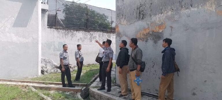 Lapas Kediri Bersinergi dengan Dinas PUPR Kota Kediri Berencana Tinggikan Tembok Keliling