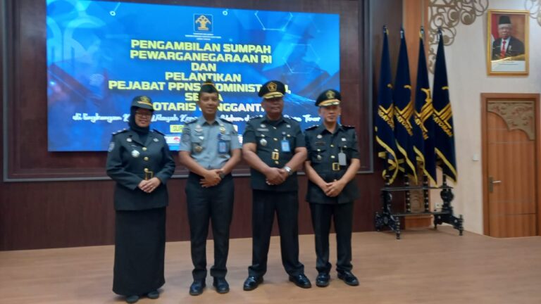 Kakanwil Kemenkumham Jatim Lantik 3 Pejabat Lapas Kelas llA Kediri