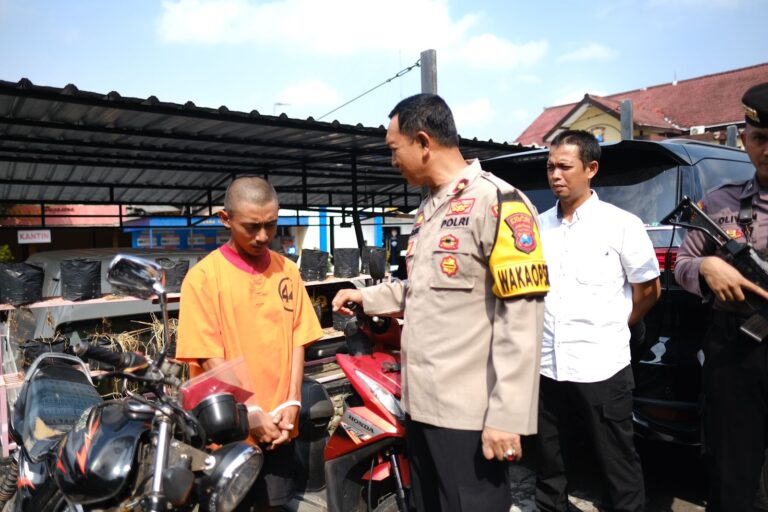 Ungkap Curanmor Polres Blitar Kota Berhasil Amankan Dua Tersangka dan Tiga Kendaraan