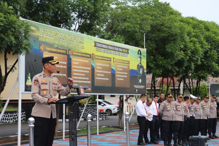 Apel Jam Pimpinan Polres Majalengka: Fokus pada Stunting, Narkoba, dan Kebersihan