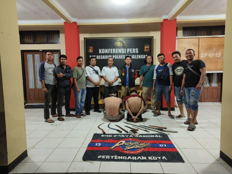 Sat Reskrim Polres Majalengka Amankan Pelaku Pencurian dengan Kekerasan yang Libatkan Geng Motor
