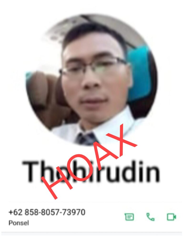 Geger…!!! Nama dan Foto Thohirudin Dicatut Modus Operandi Lelang Kendaraan Bermotor