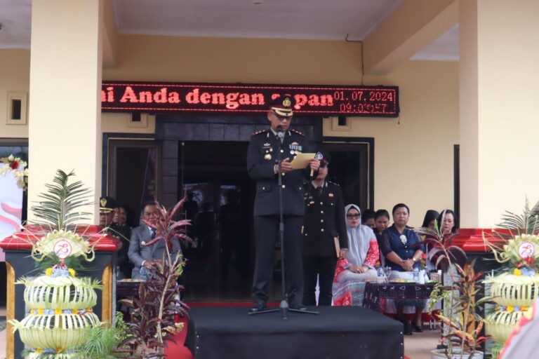 Kapolres Ngada Pimpin Upacara Hari Bhayangkara Ke-78, 1 Juli 2024