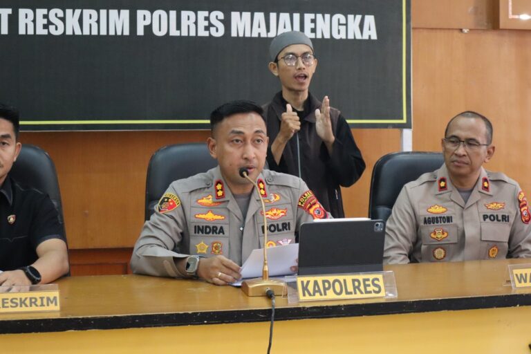 Kapolres Majalengka Gelar Konferensi Pers Tindak Pidana Persetubuhan dan Pencabulan Anak di Bawah Umur