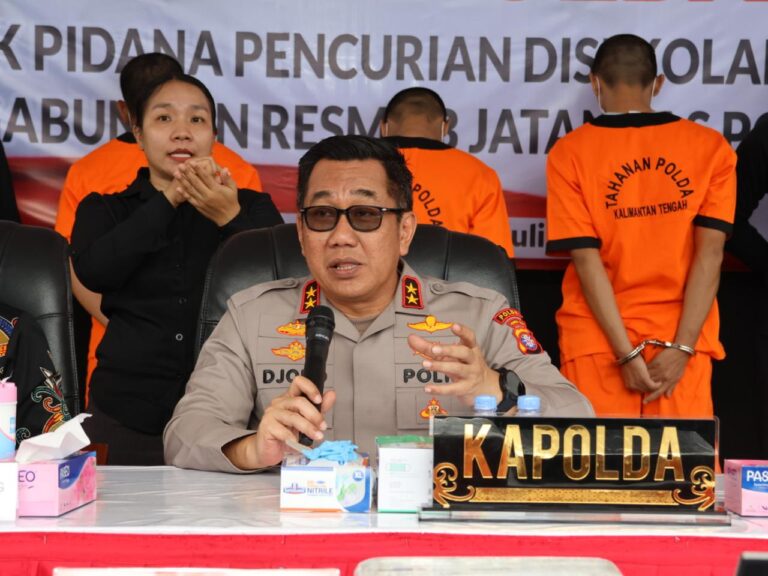 Polda Kalteng Berhasil Tangkap Tiga Pelaku Komplotan Pembobol Sekolah Lintas Propinsi