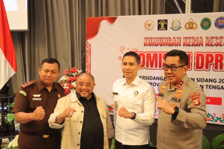 RDP Dengan DPR RI di Kobar, Kapolda Kalteng Mendapat Apresiasi Dan Paparkan Sejumlah Inovasi Pelayanan Masyarakat