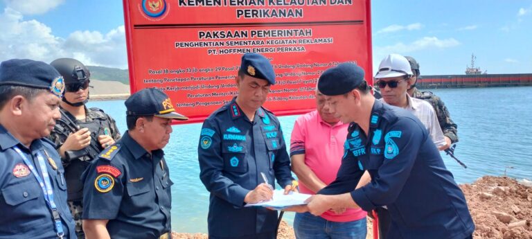 KKP Hentikan Kegiatan Pemanfaatan Ruang Laut Ilegal PT HEP di Konawe Selatan