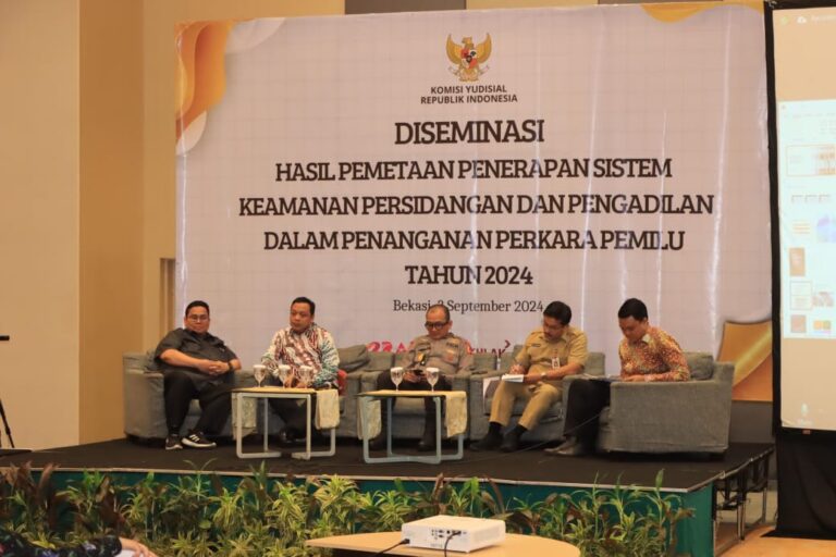 Kapolres Metro Bekasi Kota Hadiri Diskusi Komisi Yudisial Tentang Penerapan Protokol Persidangan Perkara Pemilu