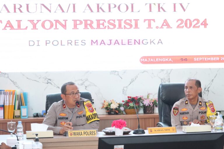 Polres Majalengka Terima Taruna AKPOL TK IV Batalyon Presisi untuk Magang dan Penelitian Tahun 2024