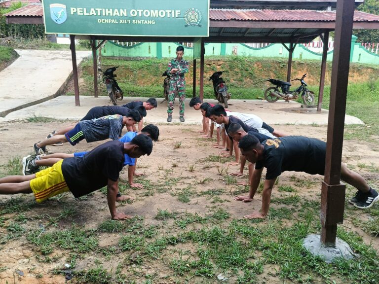 Satgas Pamtas Yonif Yonzipur 5/ABE Bangun Generasi Muda Yang Unggul Melalui Pembinaan Fisik Terpadu
