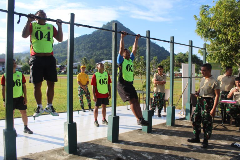 Tingkatkan Kemampuan Fisik Prajurit, Personel Kodim 1202/Singkawang Laksanakan Garjas Periodik Semester II Tahun 2024