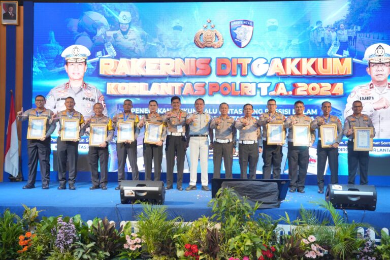 Buka Rakernis Ditgakkum 2024, Kakorlantas Lunching Aplikasi TAR & FR: Bisa Catat Perilaku Pengemudi di Seluruh Indonesia