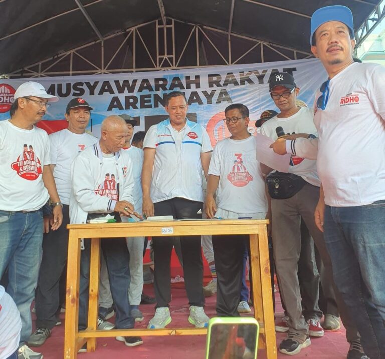 ⁠Penasehat Musra Arenjaya: Warga Wajib Menangkan Nomer 3, sudah Terbukti, Bukan Umbar Janji