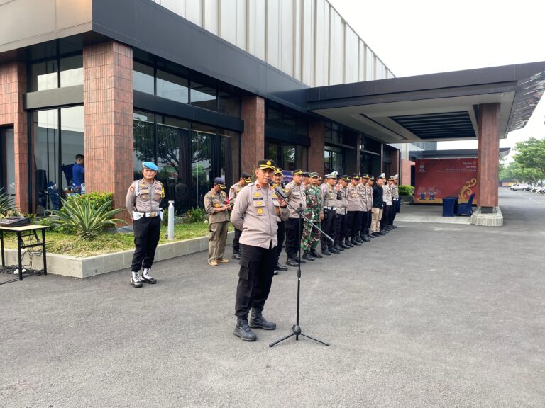 Wakapolres Majalengka Pimpin Langsung Pengamanan Putaran Kedua Debat Calon Bupati dan Wakil Bupati Majalengka