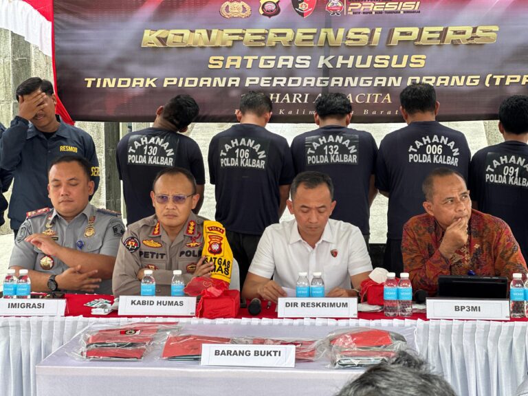 Polda Kalbar Laksanakan Program Asta Cita Dalam Kurun Waktu Kurang Satu Bulan Berhasil ungkap 23 Kasus TPPO.