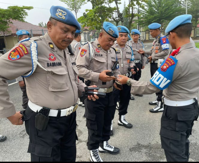 Bid Propam Polda Kalbar Laksanakan Pengecekan Senjata Api Di Lingkungan Polda Kalbar.